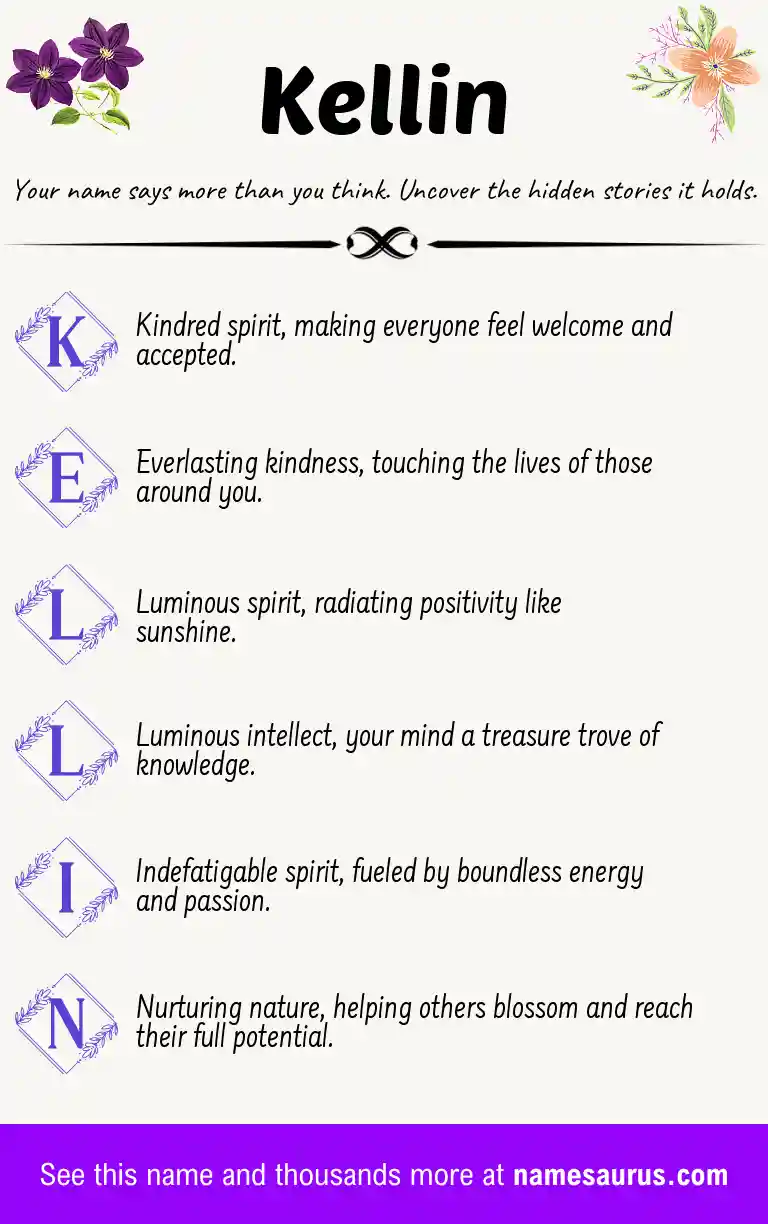 Acrostic poem about Kellin.