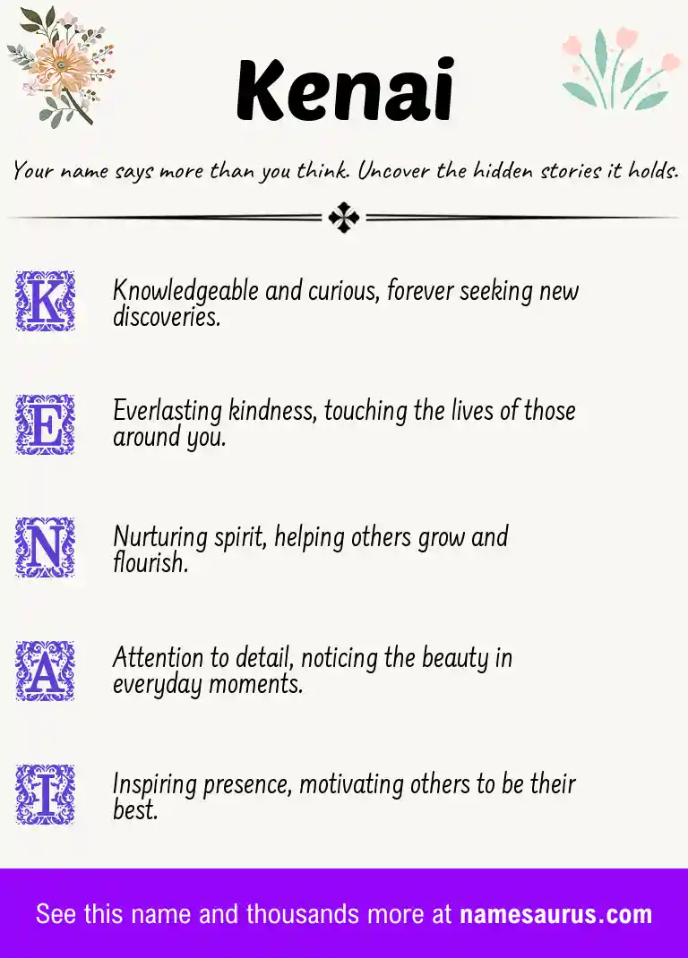Acrostic poem about Kenai.