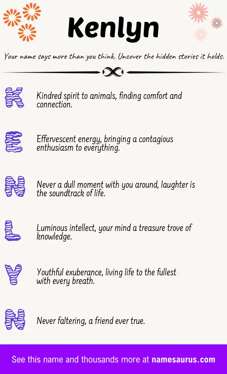 Acrostic poem about Kenlyn.