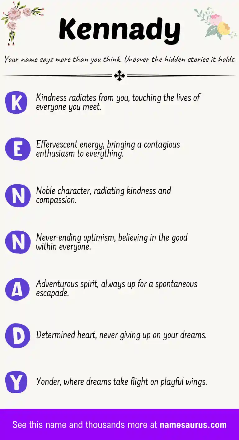 Acrostic poem about Kennady.