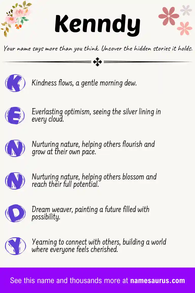 Acrostic poem about Kenndy.