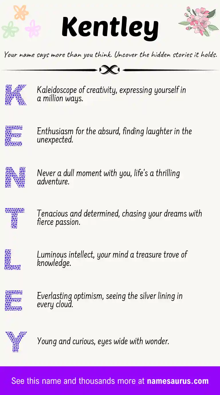 Acrostic poem about Kentley.