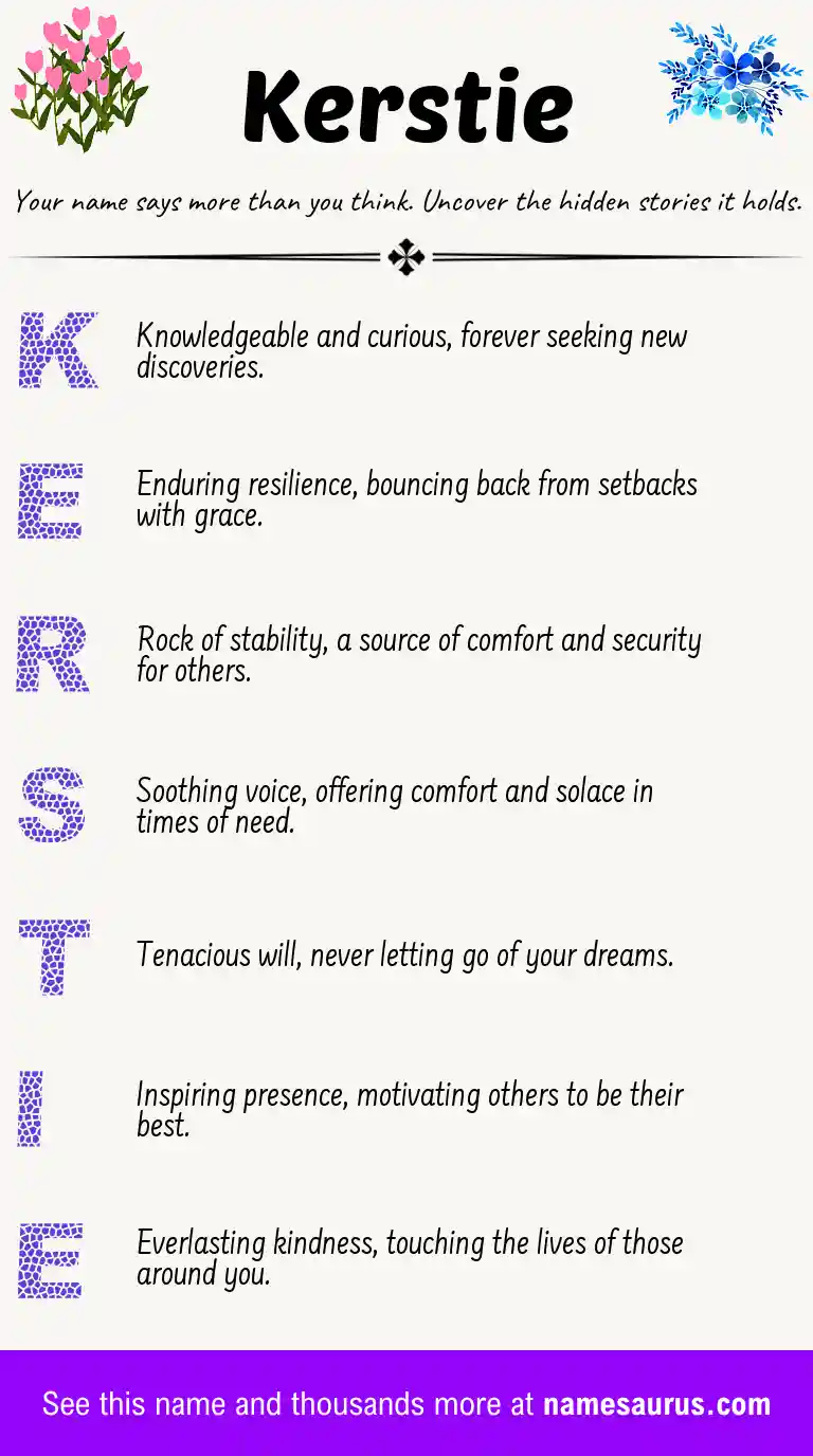 Acrostic poem about Kerstie.