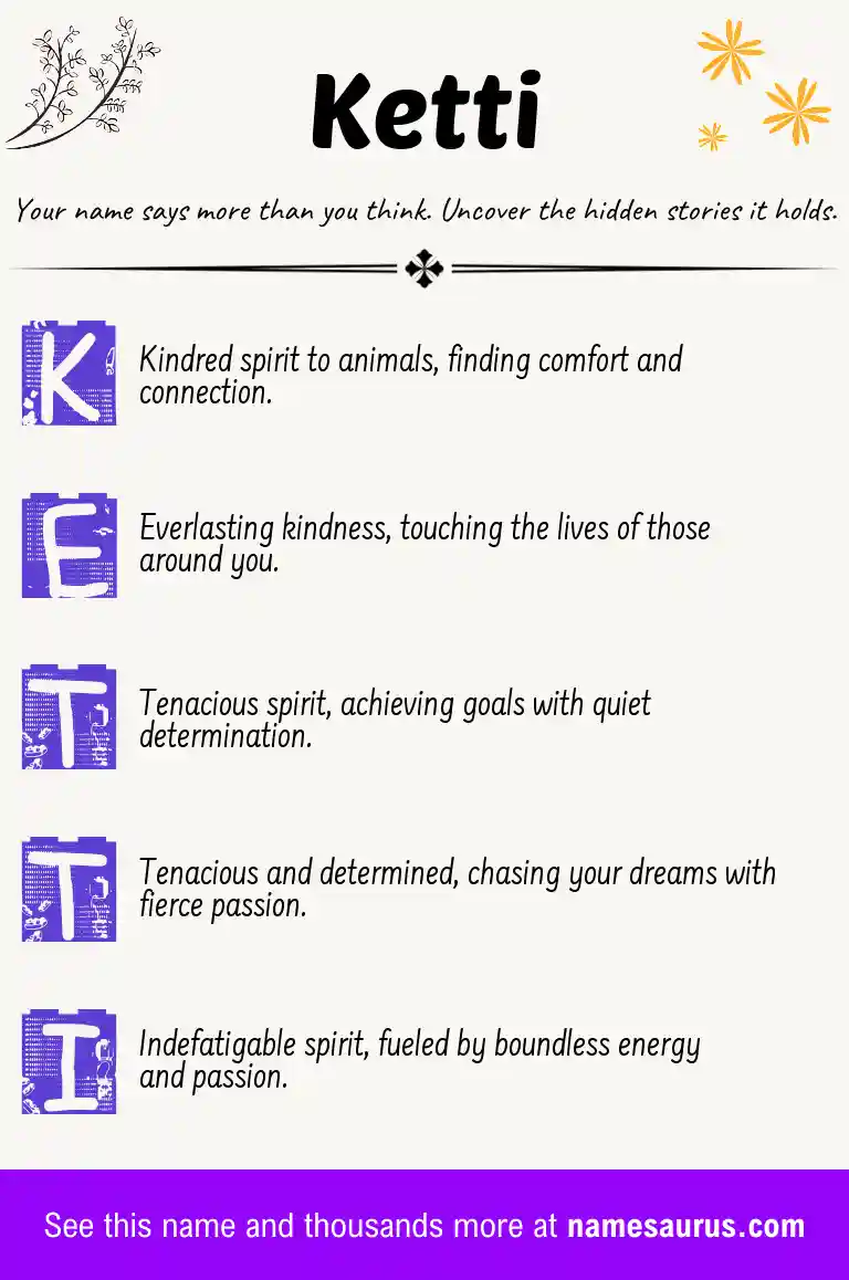 Acrostic poem about Ketti.