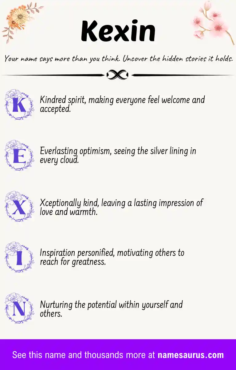 Acrostic poem about Kexin.