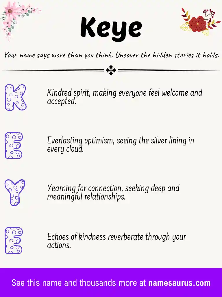 Acrostic poem about Keye.