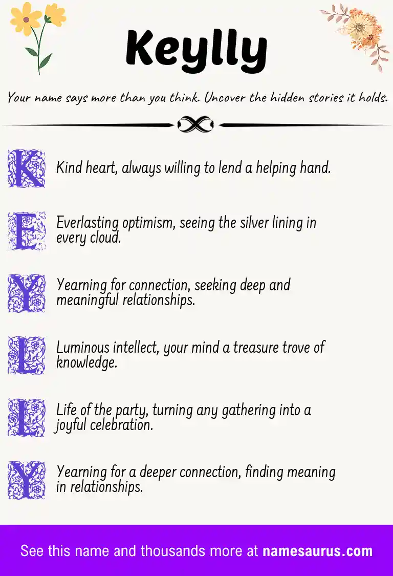 Acrostic poem about Keylly.