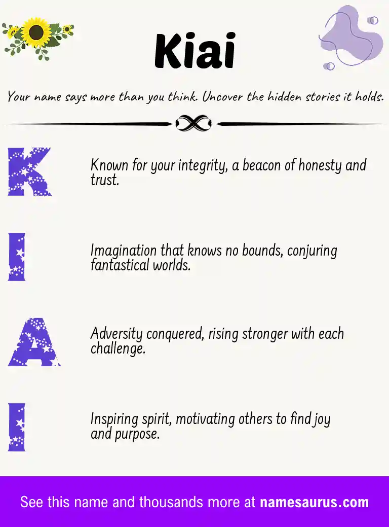 Acrostic poem about Kiai.
