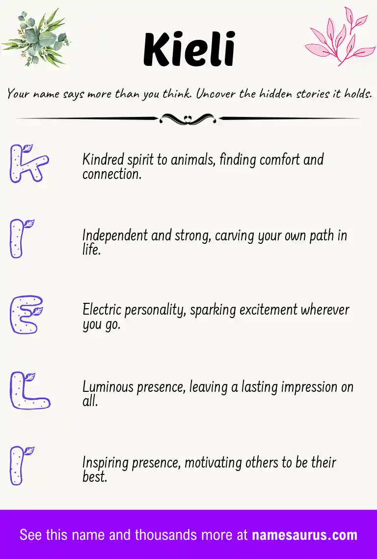Acrostic poem about Kieli.