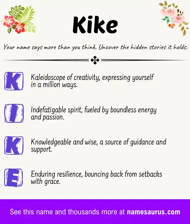 Acrostic poem about Kike.