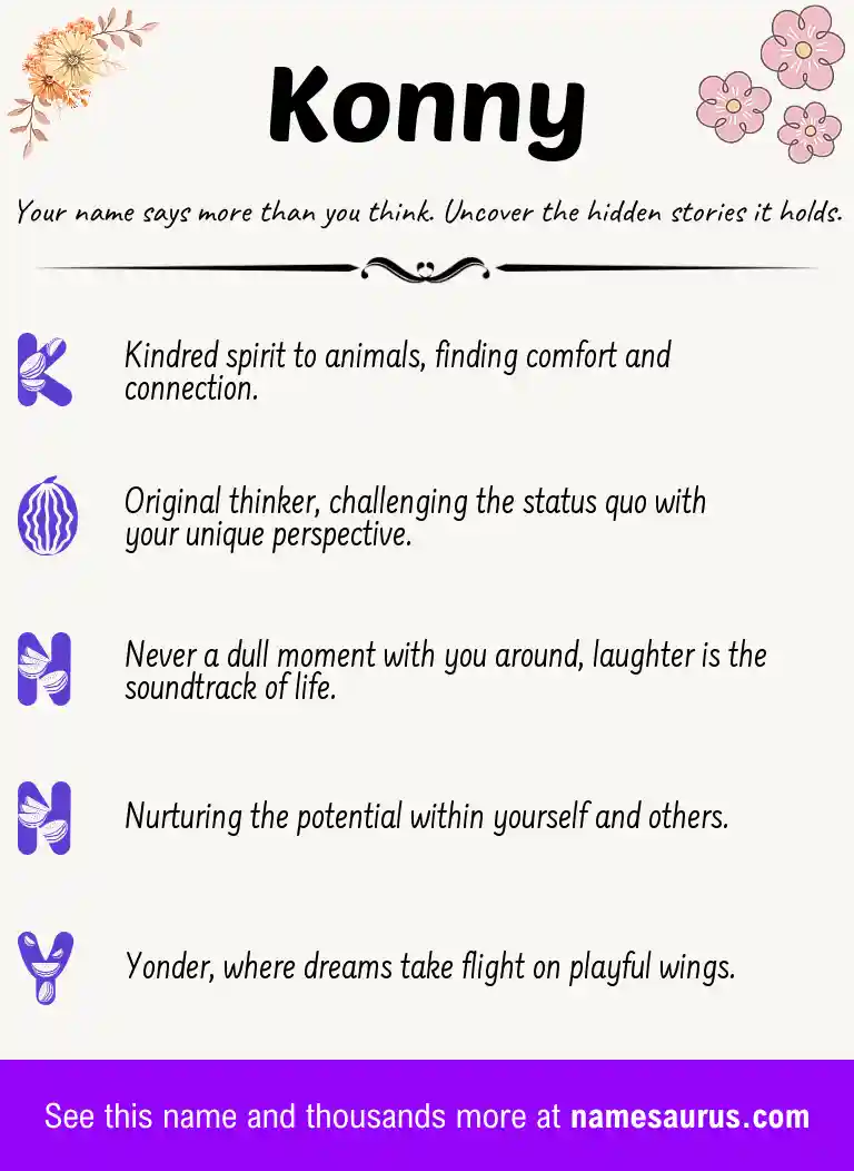 Acrostic poem about Konny.