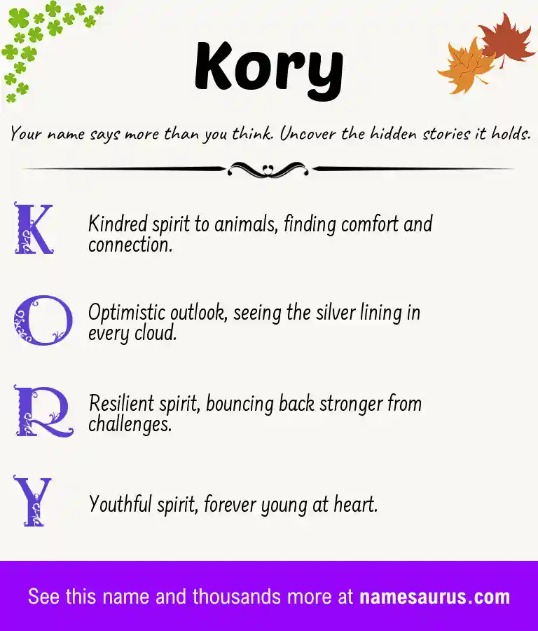 Acrostic poem about Kory.