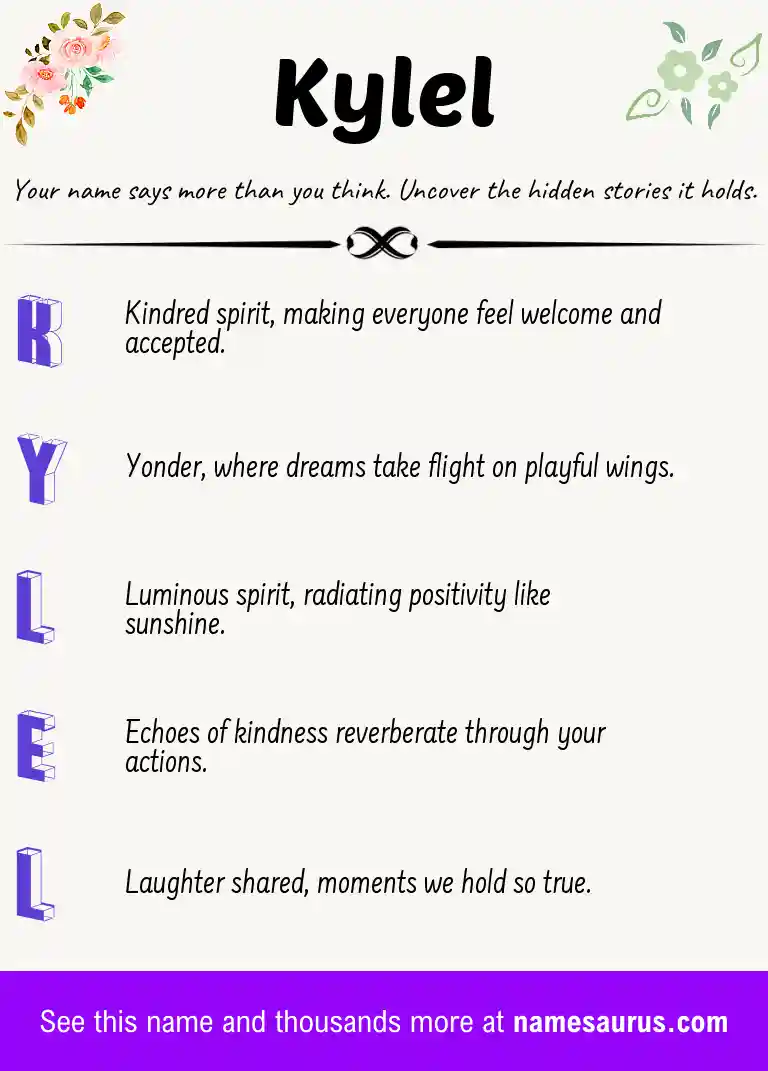 Acrostic poem about Kylel.