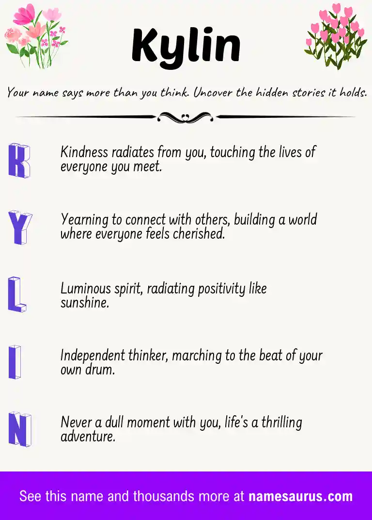Acrostic poem about Kylin.