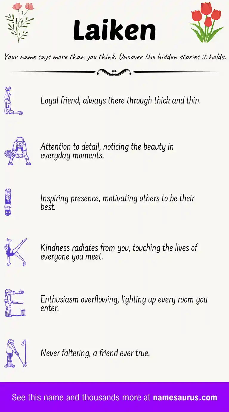 Acrostic poem about Laiken.