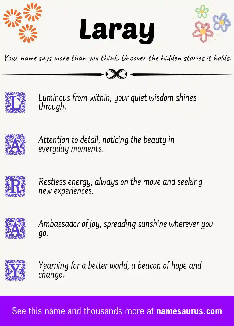 Acrostic poem about Laray.