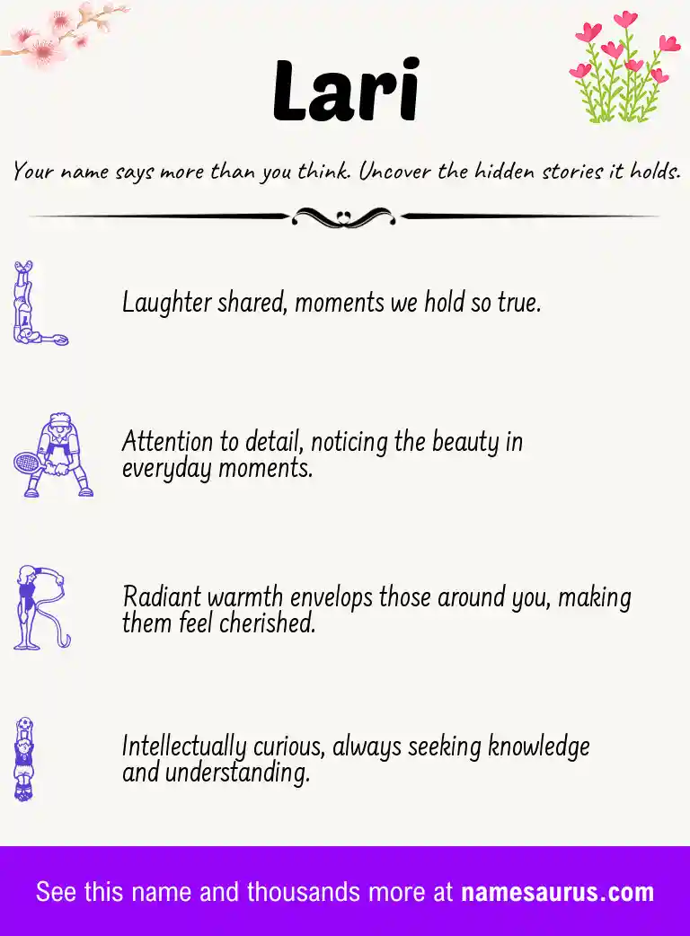 Acrostic poem about Lari.