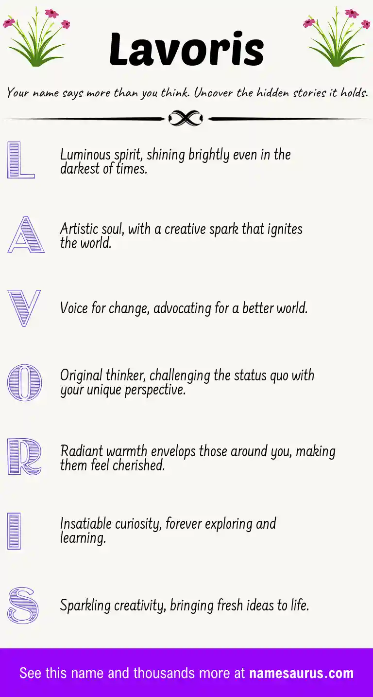 Acrostic poem about Lavoris.