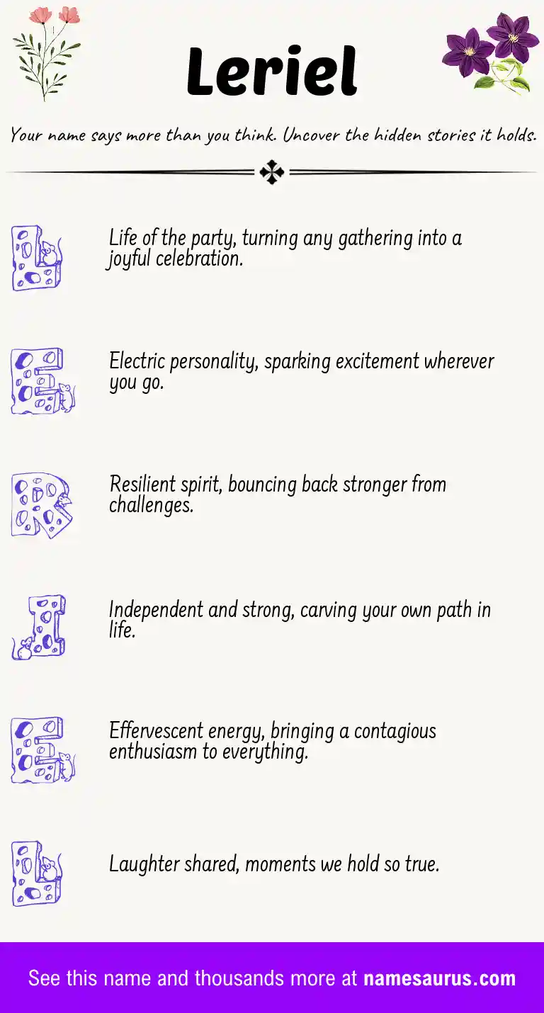 Acrostic poem about Leriel.