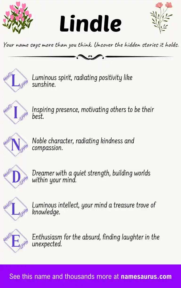 Acrostic poem about Lindle.