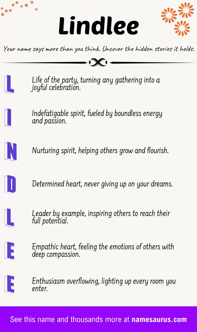 Acrostic poem about Lindlee.