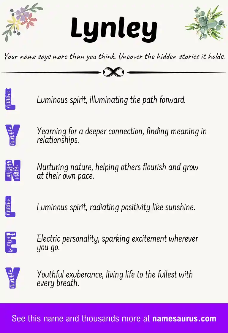 Acrostic poem about Lynley.