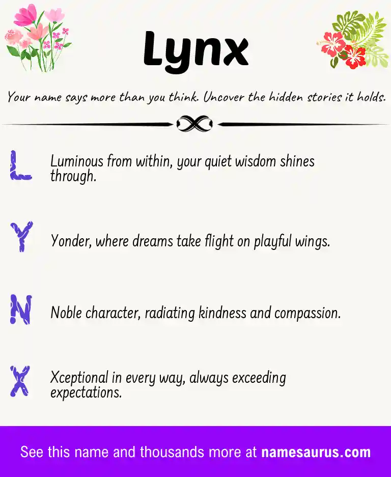 Acrostic poem about Lynx.