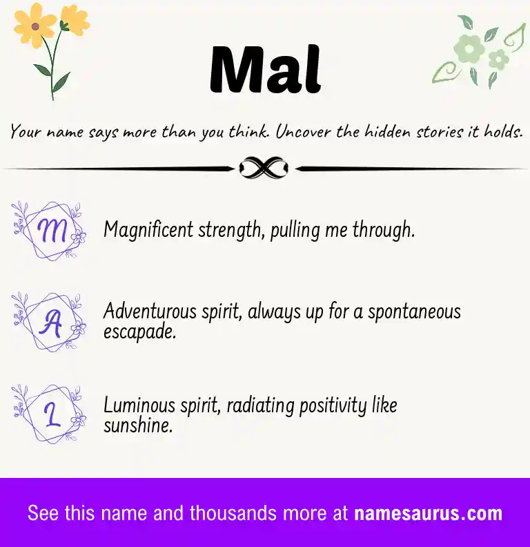Acrostic poem about Mal.