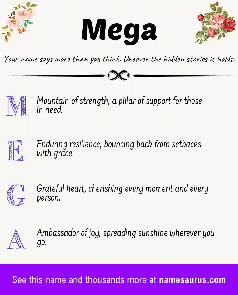 Acrostic poem about Mega.