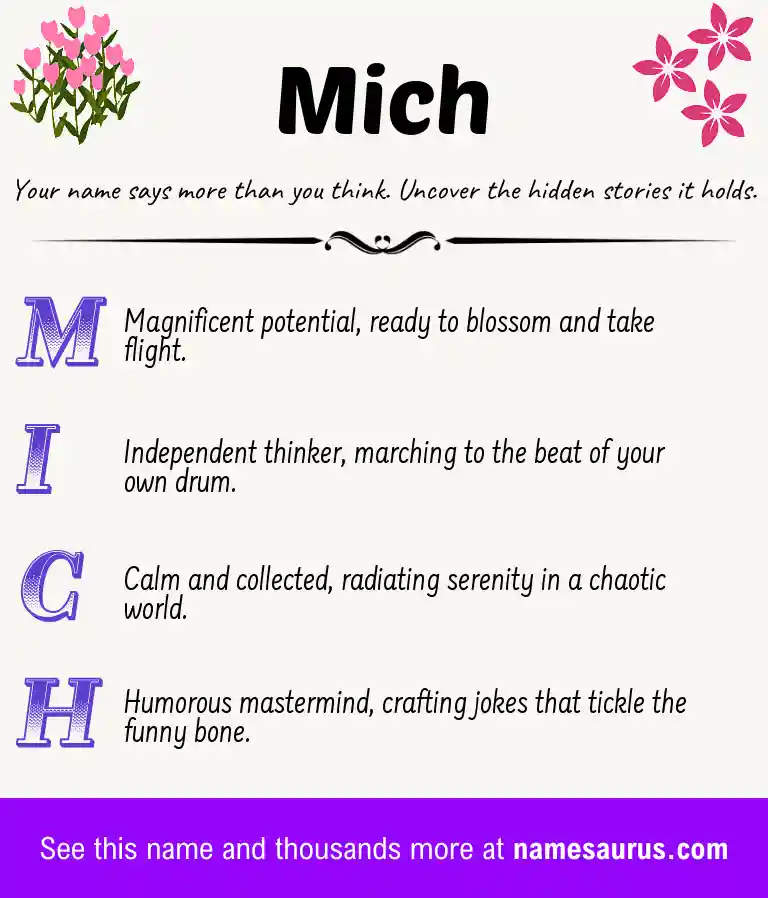 Acrostic poem about Mich.