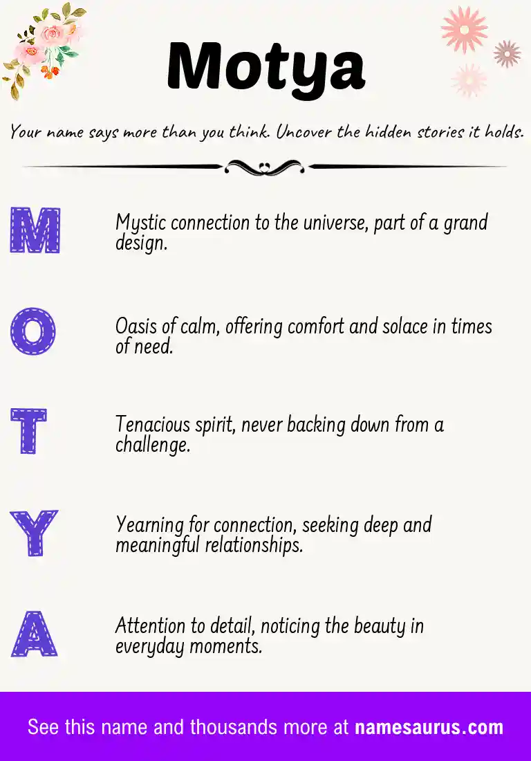 Acrostic poem about Motya.