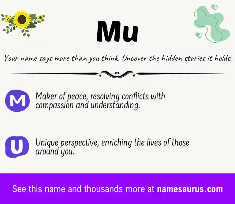 Acrostic poem about Mu.