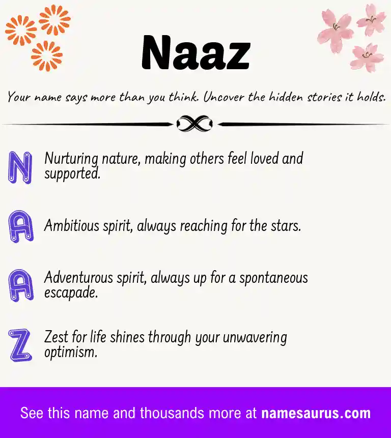 Acrostic poem about Naaz.