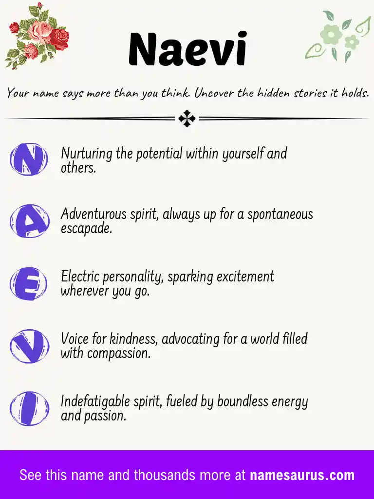 Acrostic poem about Naevi.
