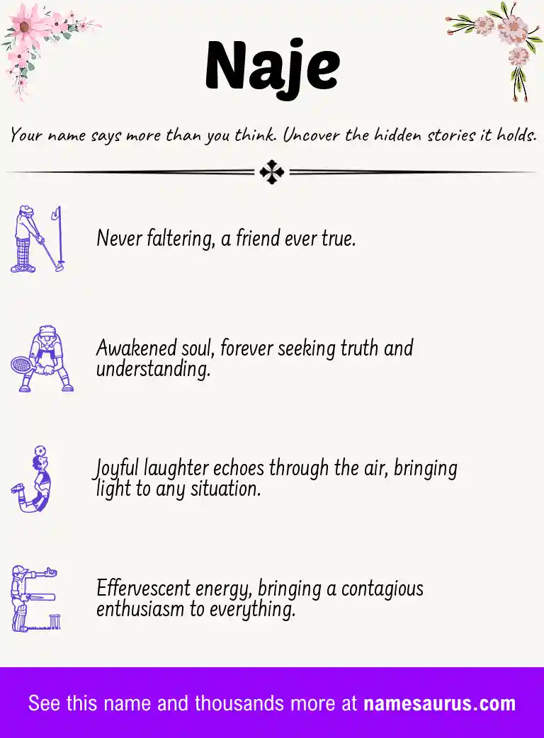 Acrostic poem about Naje.