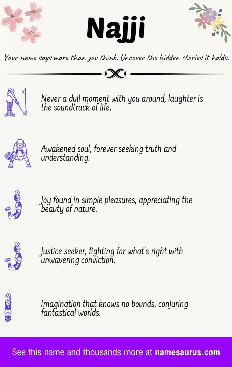 Acrostic poem about Najji.