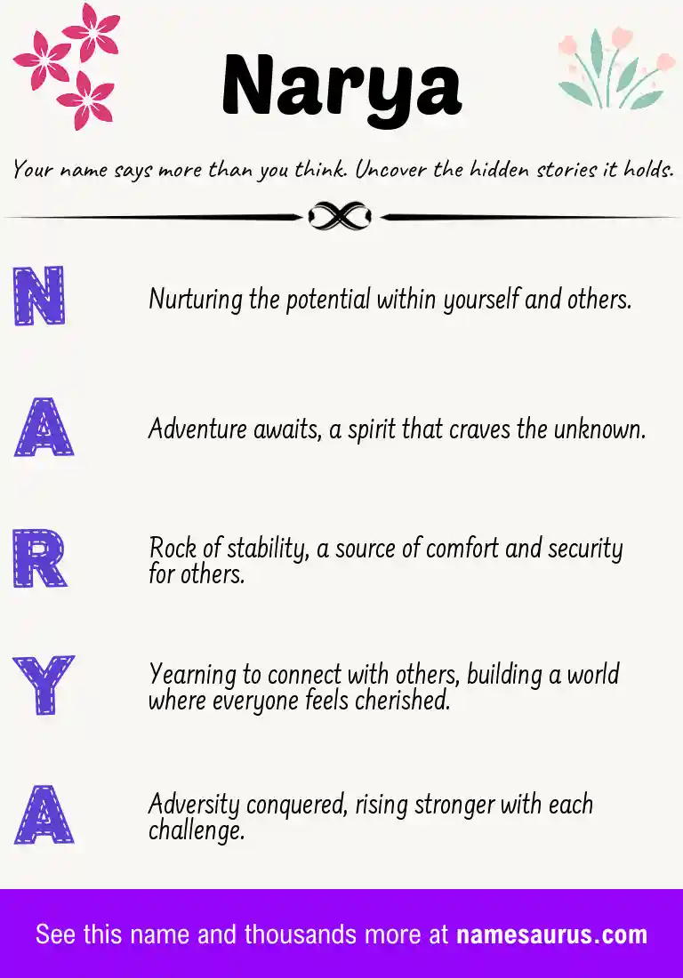 Acrostic poem about Narya.