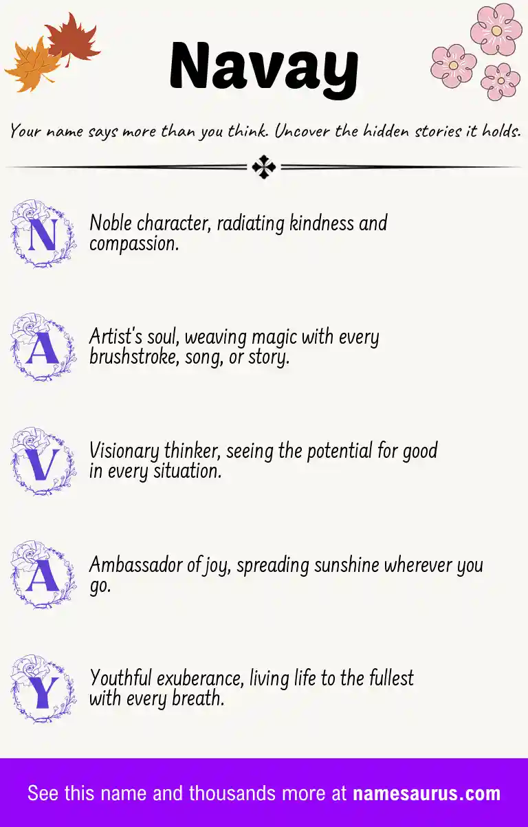Acrostic poem about Navay.