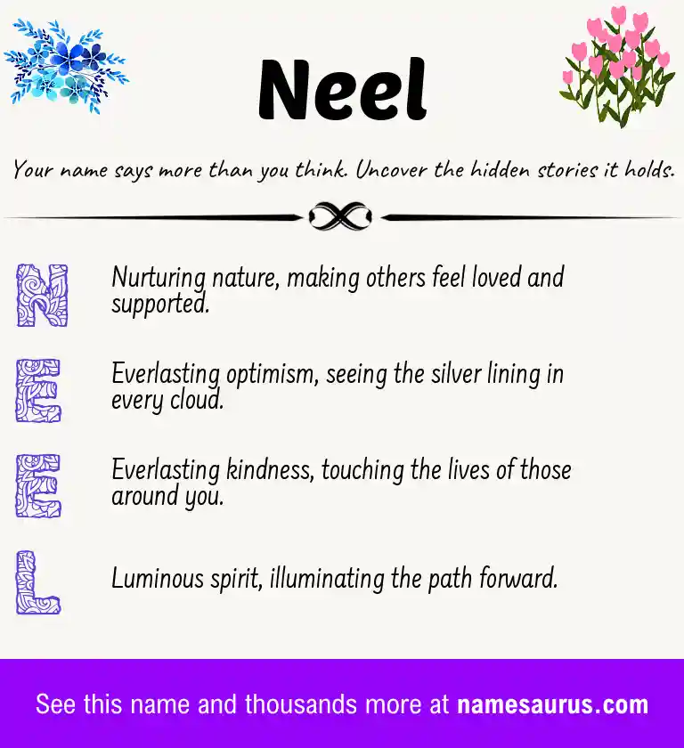 Acrostic poem about Neel.
