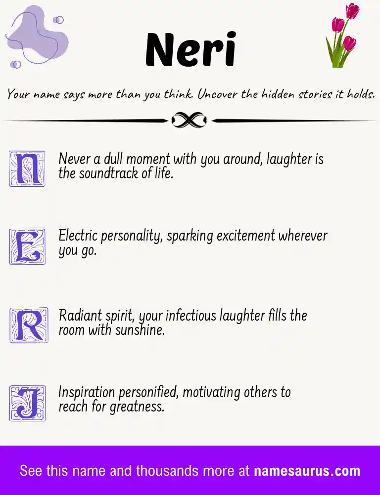 Acrostic poem about Neri.