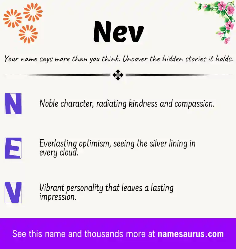 Acrostic poem about Nev.