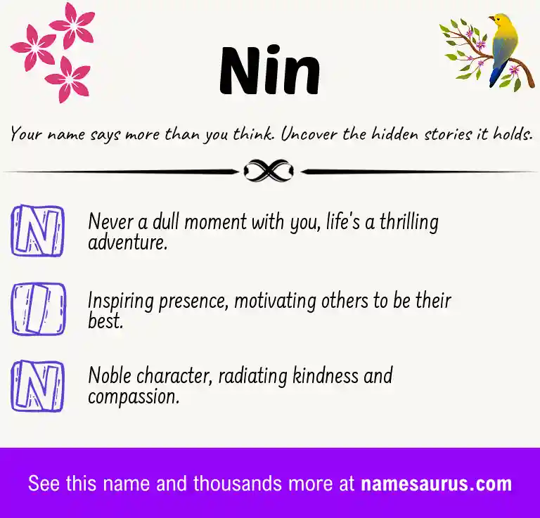Acrostic poem about Nin.