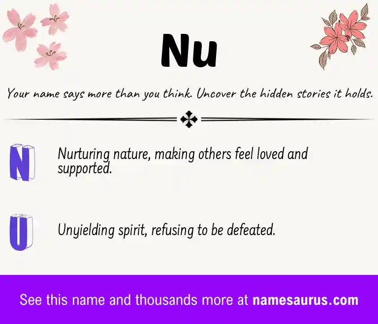 Acrostic poem about Nu.