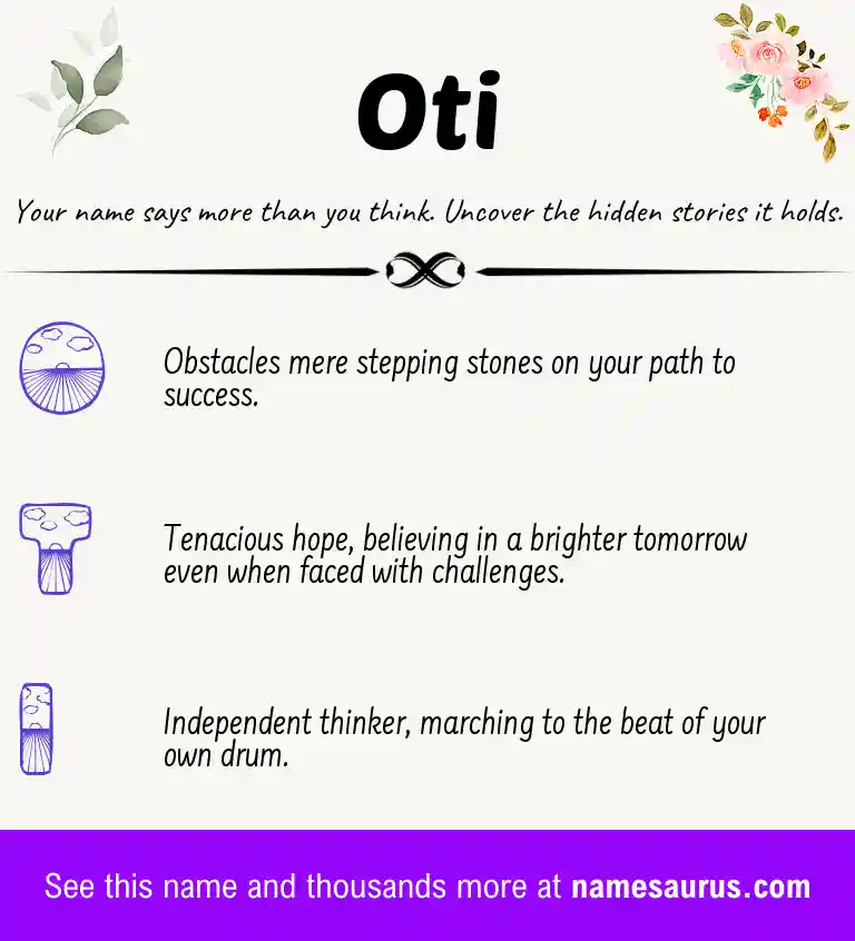Acrostic poem about Oti.