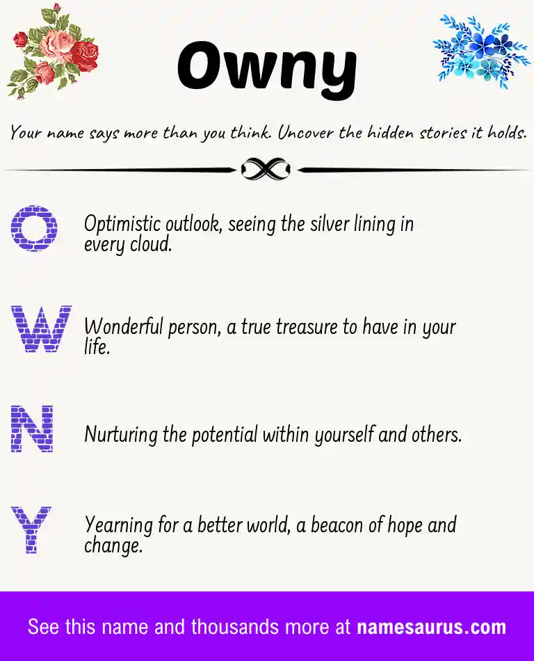 Acrostic poem about Owny.
