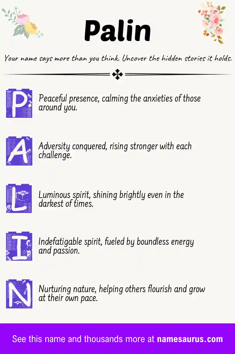 Acrostic poem about Palin.