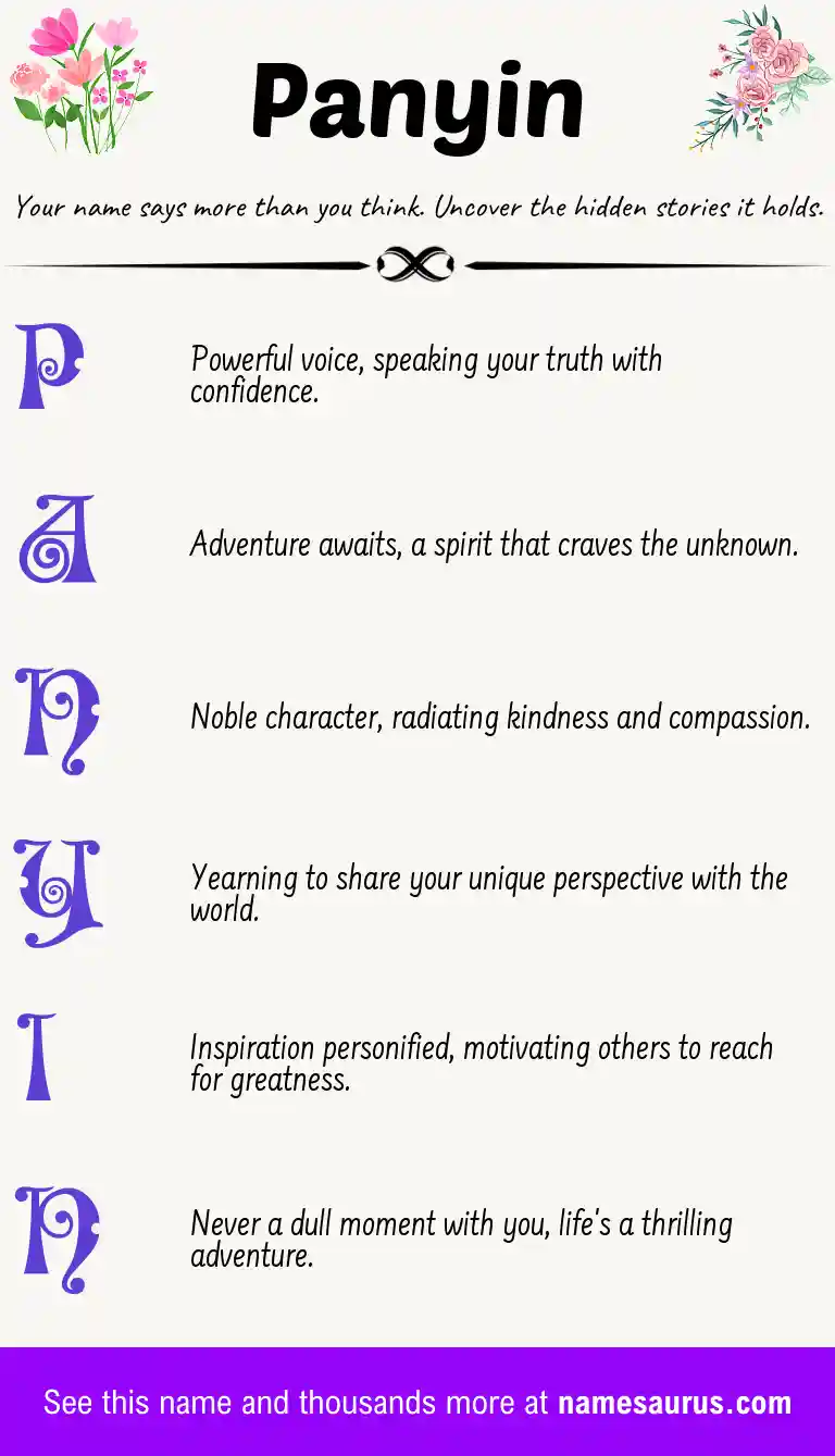 Acrostic poem about Panyin.