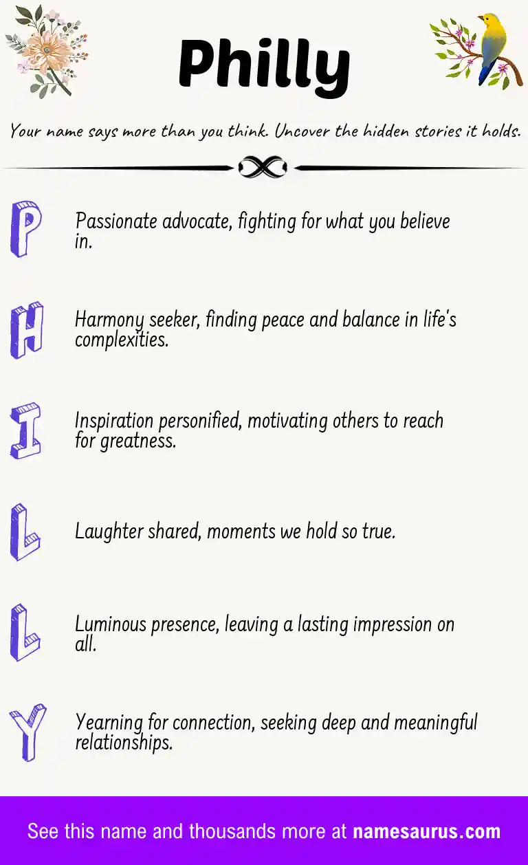 Acrostic poem about Philly.