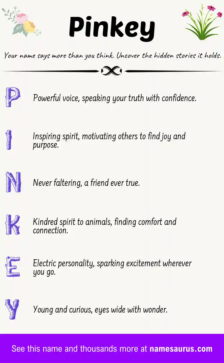 Acrostic poem about Pinkey.