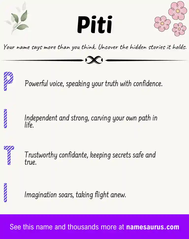 Acrostic poem about Piti.